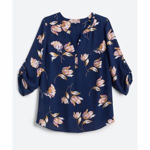 Daniel Rainn Koda Split-Neck Blouse - 3x - NWT